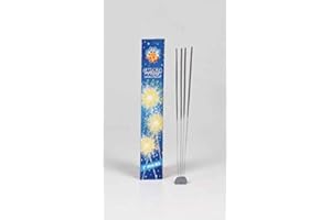 BORGONOVO BORGONUOVO Candeline 2° misura scintille bastoncino luminoso pirotecnico stelline festa quantità a scelta (50 pezzi)