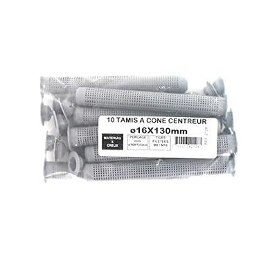 Batifix Pack de 10 Tamis à cone centreur BATIFIX diamètre 16 x 130mm