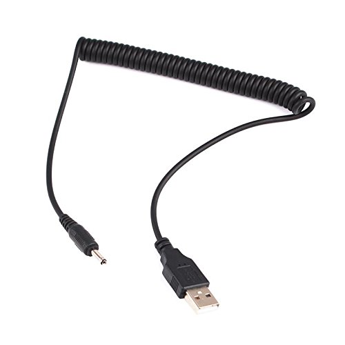 calistouk Elastic 1,5 m 5 ft Power Spring Spiralkabel 3,5 mm Hohlstecker für Android-Tablets DC 3.5*1.3MM - 2