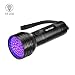 Produktbild Urinflecken Detektor UV Taschenlampe Schwarzlichtlampe mit 51 LEDs 395nm Ultraviolet Lampe für Hund Katze Urin Fleckendetektor für Fluoreszierend Stoffe
