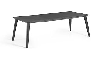 KETER Allibert Lima 240, Tavolo da Esterno Adatto 8 Persone, Grigio (Grafite), 235 x 98 x 74 cm
