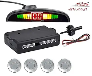 Auto Addict Car Reverse Parking Sensors Assistant Silver Color for Maruti Suzuki Esteem