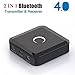 Produktbild 2 in 1 Bluetooth Transmitter Receiver, 3,5mm Aux Bluetooth Audio Adapter für TV Auto Stereo Kopfhörer Telefon, Paar 2 Auf einmal - CSR Chip Inside