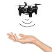Produktbild Virhuck V-3 Drohne Wifi FPV Drohne Quadcopter Klein, mit 0,3 MP Kamera/Höhe Halten/APP-Steuerung/One-Key Take-Off/Gesten-Sensing/3D Rotation Mini Drone Weihnachtsgeschenke Geschenke - Schwarz