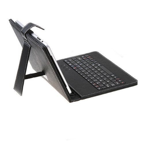 SODIAL (R) USB-Tastatur und PU Ledertasche Halterung mit Stylus fuer Tablet PC 8-Zoll- - 2