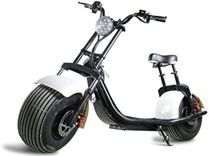 1000W-60V Lithium Battery Citycoco Electric Fat Tire Scooter in Holland Warehouse White (20AH)