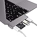 Price comparison product image HyperDrive 5-In-1 USB Type C Hub Adapter With Pass Through Charging For 12" Macbook, Chromebook Pixel & Usb-C Devices - Space Gray