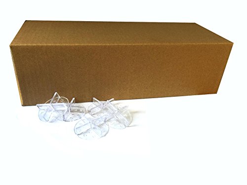 Fugenkreuz mit Teller 100 Stk. 3mm Fuge zur Plattenverlegung im Splittbett transparent - 2