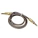 Produktbild ultrics® AUX Kabel, 1 m Premium 3,5-mm-Audio-Jack zu Jack Kabel, 90 Grad Rechts Winkel vergoldet Stecker auf Stecker Cord Stereo HD Sound Connector für Apple iPhone iPod iPad Samsung Smartphone Kopfhörer MP3-Player Lautsprecher Tablets Beats Skullcandy für Home & Auto