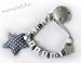 Personalised Dummy Clip with name, soother chain, dummy holder, pacifier clip - star Rockstar #1086, handmade by mamasliebchen