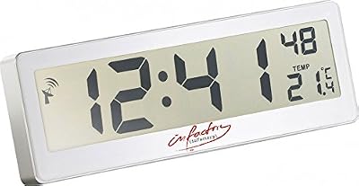 infactory Horloge radio-pilotée compacte avec écran LCD