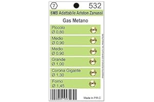 MICROMIC UGELLI GAS METANO CUCINE UNIVERSALI 6MB 5PZ 532