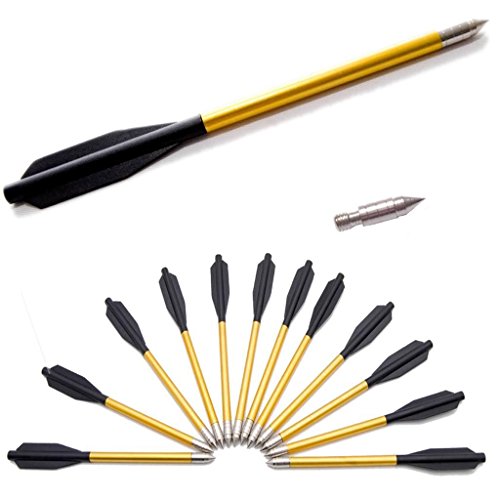 Preisvergleich Produktbild Aluminiumpfeile für Pistolenarmbrust, 12 Stück