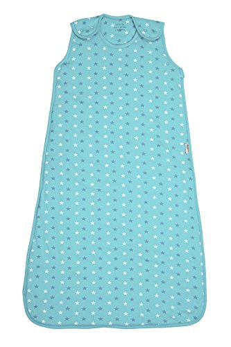Slumbersac Baby Sleeping Bag Standard Weight approx. 2.5 Tog - Simply Teal Stars, 6-18 months/90cm