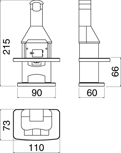 Nova Quatro Braun Grillkamin / Wellfire - 4