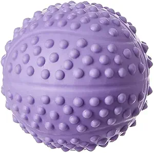 PSK PET MART Natural Rubber Spiked Ball Dog Chew Toy, Puppy Teething Toy