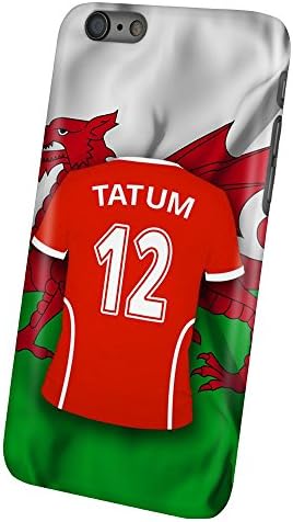 PhotoFancy - iPhone 6 Plus / 6s Plus Premium Case - Personalised Case with the Name Tatum - Design Football Jersey Wales