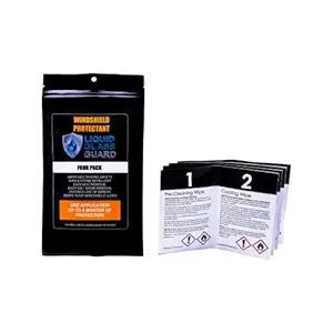 Liquid Glass Guard rain Repellent, Lasting up to 6 Months, Washing Off Bugs with Ease, ice/Snow Removal, preventing Stone Chipping and a Crystal Clear View