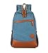 Produktbild Nasis Neue Unisex Vintage retro Canvas Segeltuch Rucksack Daypacks für Campus College Camping und Außflug Multifunktion Multi Taschen einstellbar AL5006 (blau)