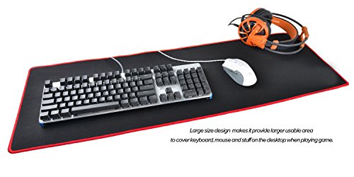 Duomishu Mauspad wasserdicht Gaming Mauspad Rutschsicher Büro Mausmatte 5mm 30x80cm - 2
