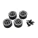 Produktbild Formulaone 4 STÜCKE 1,9 Zoll Beadlock Aluminium Radnabe Metall Felge für 1/10 Axial SCX10 4WD Traxxas TRX-4 D90 RC Rock Crawler