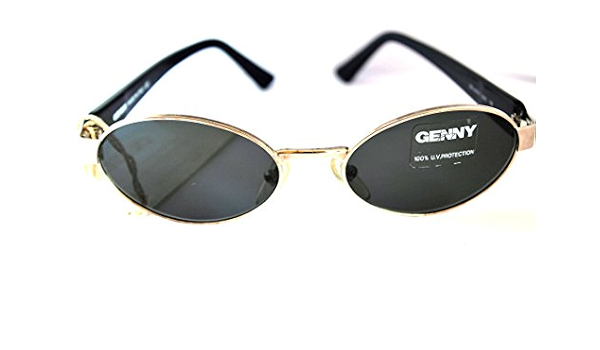Genny OCCHIALI DA SOLE 640 S MONTATURA ARGENTO E NERA VINTAGE RARE  SUNGLASSES LUNETTES DONNA FEMME GIRL VINTAGE 100% ORIGINALI MADE IN ITALY  MODA FASHION STILE, Nero, UNICA : Amazon.it