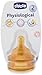 Chicco physiological Rubber Teat 2f Marrone/Naturale