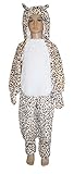 Leopard Karneval Kinder Kostüm Schlafanzug Fasching Katze Tiger (128) -
