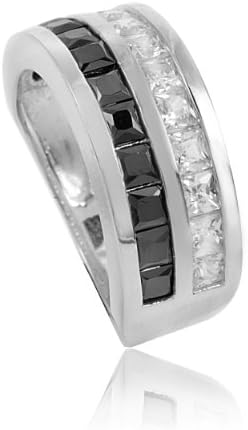 Positano R11223SW-56 Claw Set  Cubic Zirconia Sterling Silver 925 Ring Size P 1/2
