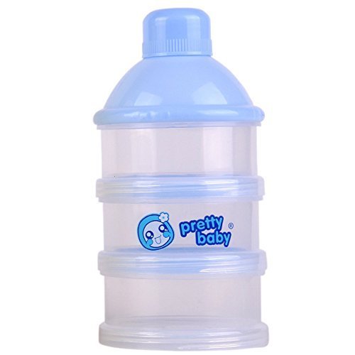 1PCS Non-Spill Baby Milk Powder 3 Compartment Dispenser Storage Container New