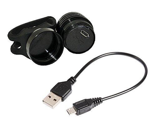 MOT Global LED Fahrrad Lichter Eingestellt 300 Lumen Helles Vorderes Licht mit USB Wiederaufladbar Rücklicht - 3