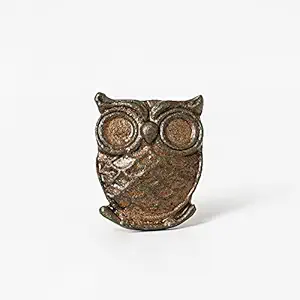 Decokrafts Set of 2 Metal Owl Animal Shape for Kids Room Kitchen Cabinet Cupboard Door Knobs Dresser Wardrobe and Drawer Pull