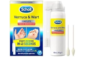 Scholl Verruca & Wart Complete Freeze Remover Kit, 80ml - Verucca Freeze Treatment for Effective Wart and Verucca Removal, 1 Pack