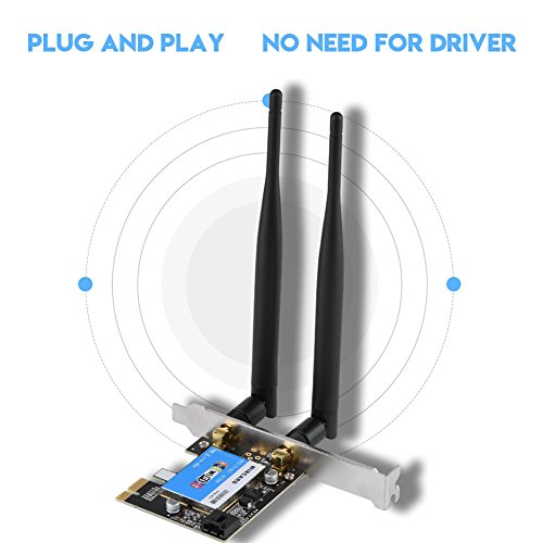 VBESTLIFE PCIe Bluetooth Tarjeta de Red para Desktop rtl8821  2 4  G 5G