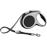 flexi Roll-Leine Vario M Gurt 5 m anthrazit für Hunde bis max. 25 kg