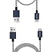 Produktbild Typ C Kabel USB C Kabel 2 Pack (0,25 m 1 m) von FQIAO HSS Synchronisieren und Aufladen und langlebigem Nylon geflochten Stärken Design für Samsung Note 8 Samsung Galaxy S8 Samsung Galaxy S8 Plus, Nexus 5 x/6P, lumia950/950 X L, Apple New MacBook, Chromebook Pixel und andere USB-C devices- blau