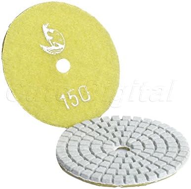 AcmeBuy(TM) 1pc 80mm 3 inch Professional Wet/Dry Granite Concrete Marble Diamond Polishing Pads Disc Sander Pad Grits #150