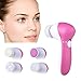 Insten 5-in-1 Multifunction Electric Skin Care Facial Cleansing Relief Brush Face Massager Wash