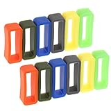 Sharplace 12 Stücke Ersatz Gummi Uhrenarmband Schlaufe Gummihalter für Uhrenarmbänder - 22mm