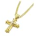 Produktbild Yonlanclot Diamant Kreuz Halskette Sharp Sides Strass Kreuz Anhänger Hip-Hop Kubanische Halskette Kette