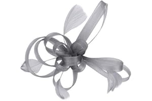 LONTG Epingle à Cheveux Mariage Elégant Fascinator Plume de Banquet Soirée Cocktail Fête Halloween Carnaval Chapeau Mariage Nuptial Bandeau Coiffure Accessoires pour Mariée Demoiselle d'honneur