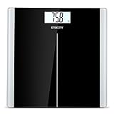 Etekcity High Precision Digital Body Weight Bathroom Scales Weighing Scale with Step-On Technology, 28st/180kg/400lb, Backlight Display, Slim Design, Elegant Black.