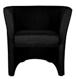 Disco-, Club- Möbel FORTISLINE TOP Sessel Clubsessel Loungesessel Cocktailsessel Sawanna Schwarz W042 37