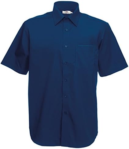 MAKZ Fruit of the Loom Men's Short Sleeve Poplin Shirt free shipping