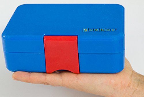 Yumbox Mini Snackbox (Cannes Blue) – Kinder Bento-box, auslaufsicher und 3 untereinander dichte Fächer, Brotdose mit Unterteilung für Krippe, Kita, Snack Unterwegs - 8