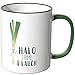 Produktbild JUNIWORDS Tasse mit dem Schriftzug - Wähle eine Farbe - "Halo I bims 1 Lauch" - Grün