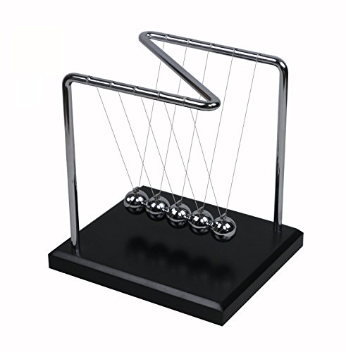 BOJIN Z-shaped Frame Newtons Cradle Balance Ball Science Psychology Puzzle Fun Desk Toy