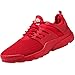 Produktbild Mode Schuhe Herren, Daily Fitnessschuhe Laufschuhe Atmungsaktiv Turnschuhe Schnürer Sportschuhe Sneaker Mode Beathable Mesh Lace-up Freizeitschuhe (EU:41/CN:42, Rot)