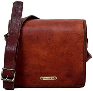 Handmade Original Leather Messenger Sling by Urban Hide - Free Surprise Gift