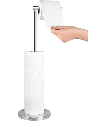 Gatco 1431MX - Porta carta igienica autoportante con base rettangolare, 56,5 cm, altezza 56,5 cm, colore: nero opaco